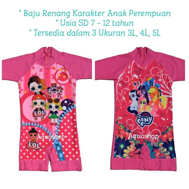  Baju  Renang  Karakter untuk  Anak Perempuan Usia SD 7 