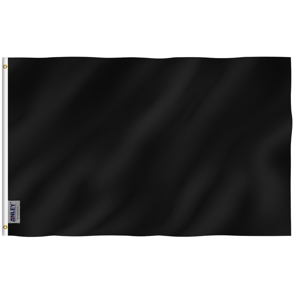 Bendera Warna Hitam Polos  Ukuran 90x150cm 3x5ft 4 Shopee 