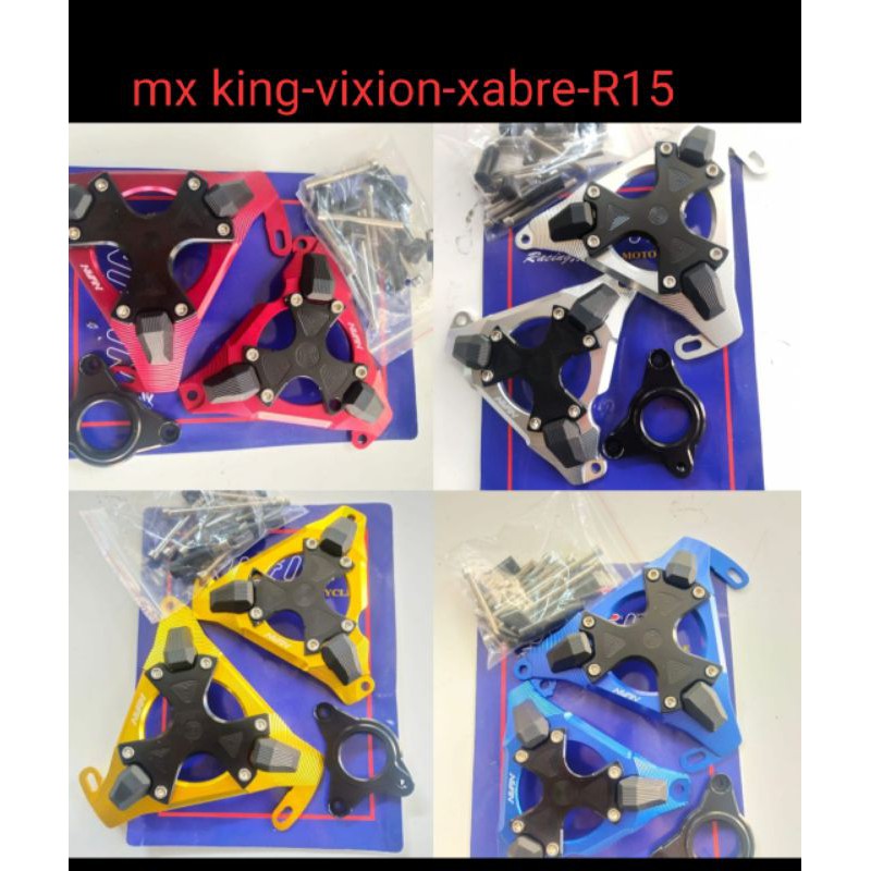 COVER MESIN R15 MXKING VIXION XABRE SET KIRI KANAN TUTUP MESIN CNC