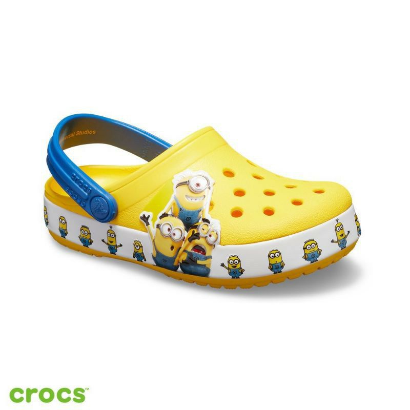 SANDAL LED CROCS FUN LAB MINION MINIONS LED CLOG