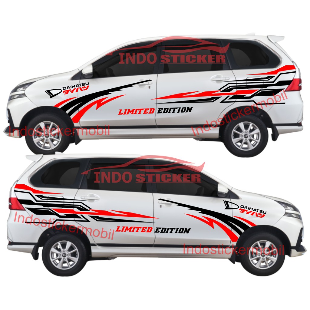 Stiker mobil xenia sticker stiker list mobil daihatsu xenia sporty limited edition