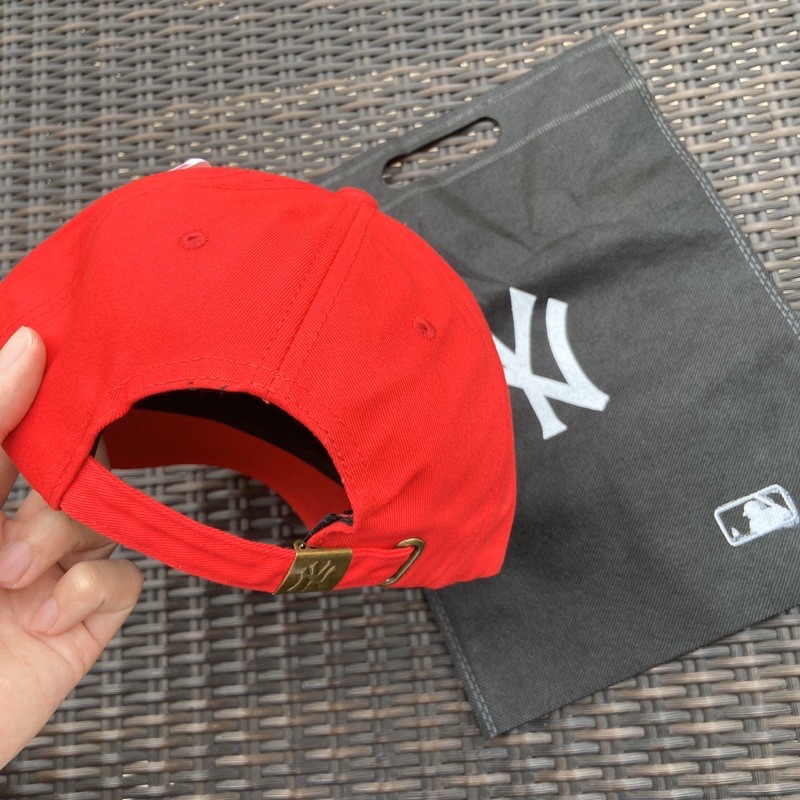 Topi NY Newyork Cap Minifont Merah / Red Free Goodie bag