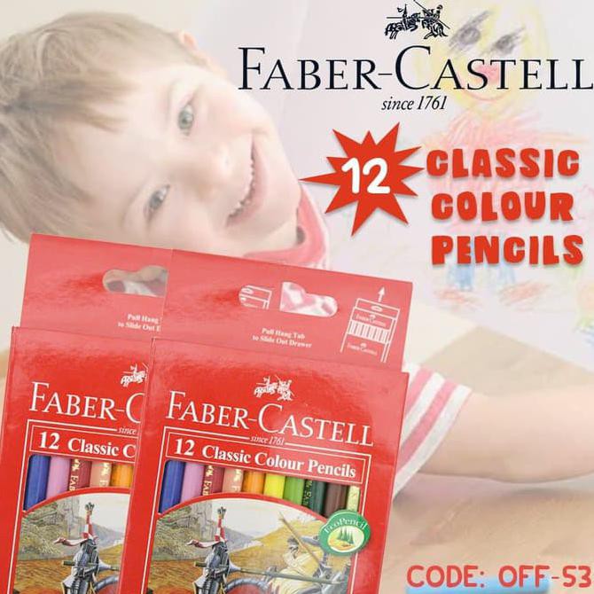 

Hemat Banget! Pensil Warna Faber Castell Set 12 Warna Colouring Pencil Terlaris