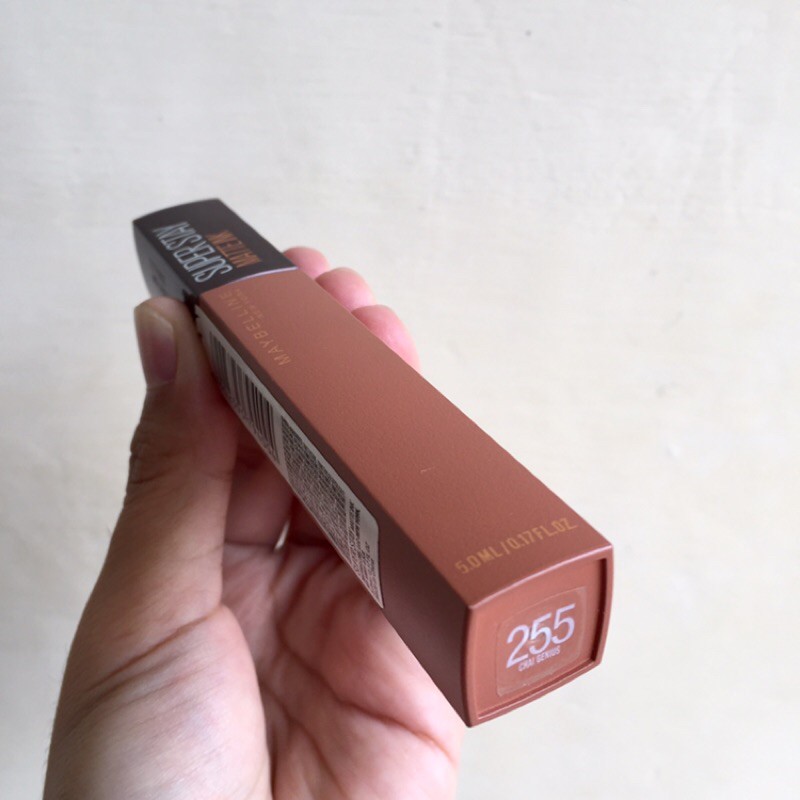 Maybelline Superstay Matte Lipstick Make Up (Coffee Edition) - 255 Chai Genius