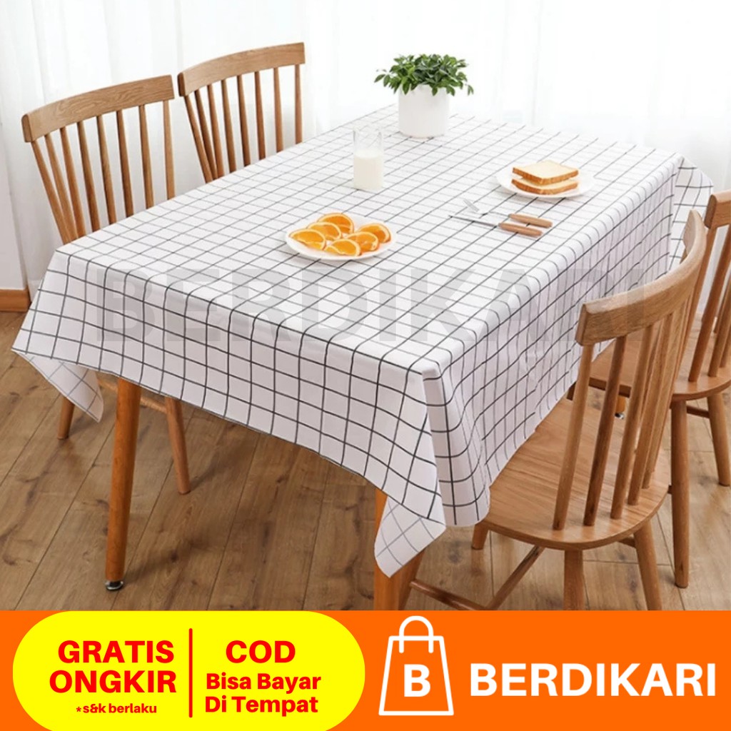 Taplak Meja Makan Anti Air MInyak 137x90cm