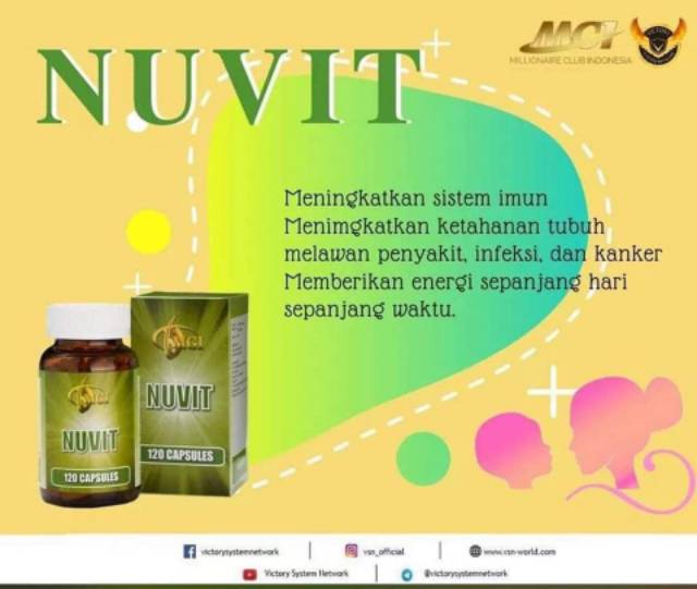 NUVIT MCI ASLI - NUVIT ORI - NUVIT MCI - NUVIT ASLI - SUPLEMEN DAYA TAHAN TUBUH - IMUN TUBUH BPOM