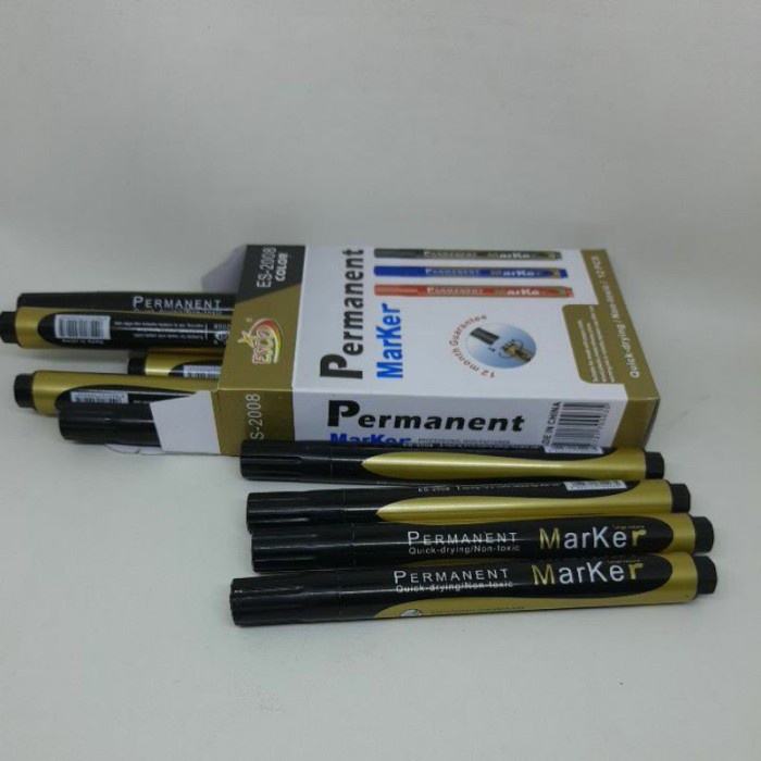 

Trendi Spidol Permanent Isi 12Pcs Spidol Marker Esco Grosir Berkualitas