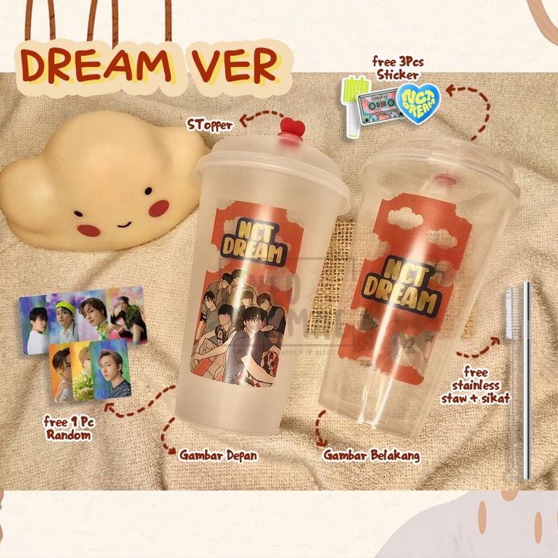 REUSABLE CUP KPOP NCT DREAM / GELAS CUP NCT DREAM 127 / TUMBLER MURAH