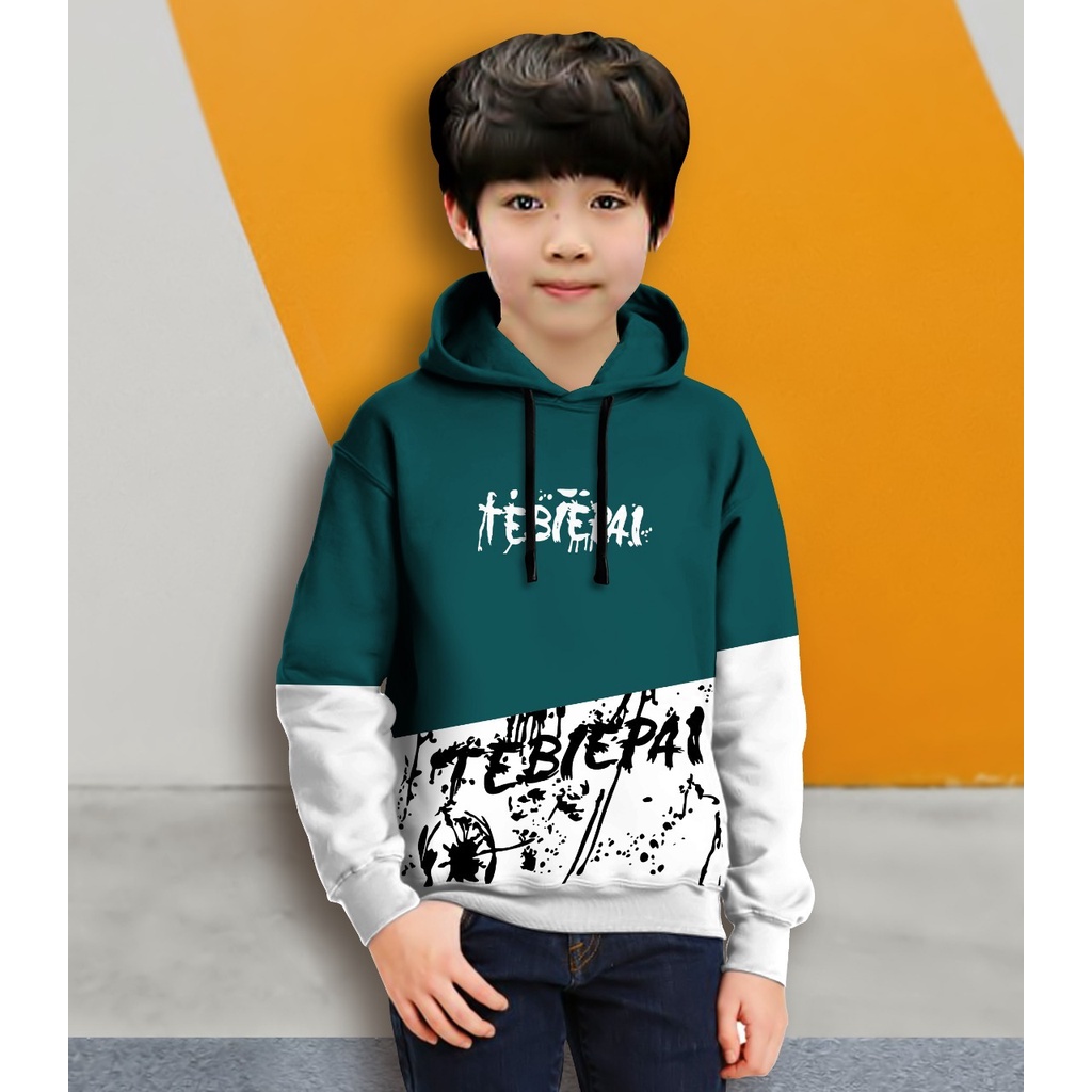 Hoodie Anak Tebiepai Anak Gaming Bahan Fleece Tebal /Jaket Anak Laki Laki/Jaket Anak Terbaru/4-11 TAHUN(FLAVA_STORE)