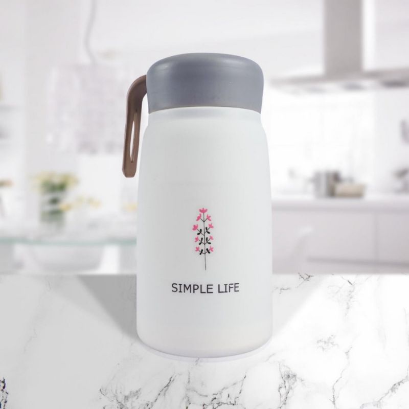 Botol Air Minum Kaca 330ml BPA Free / Botol Minum lucu