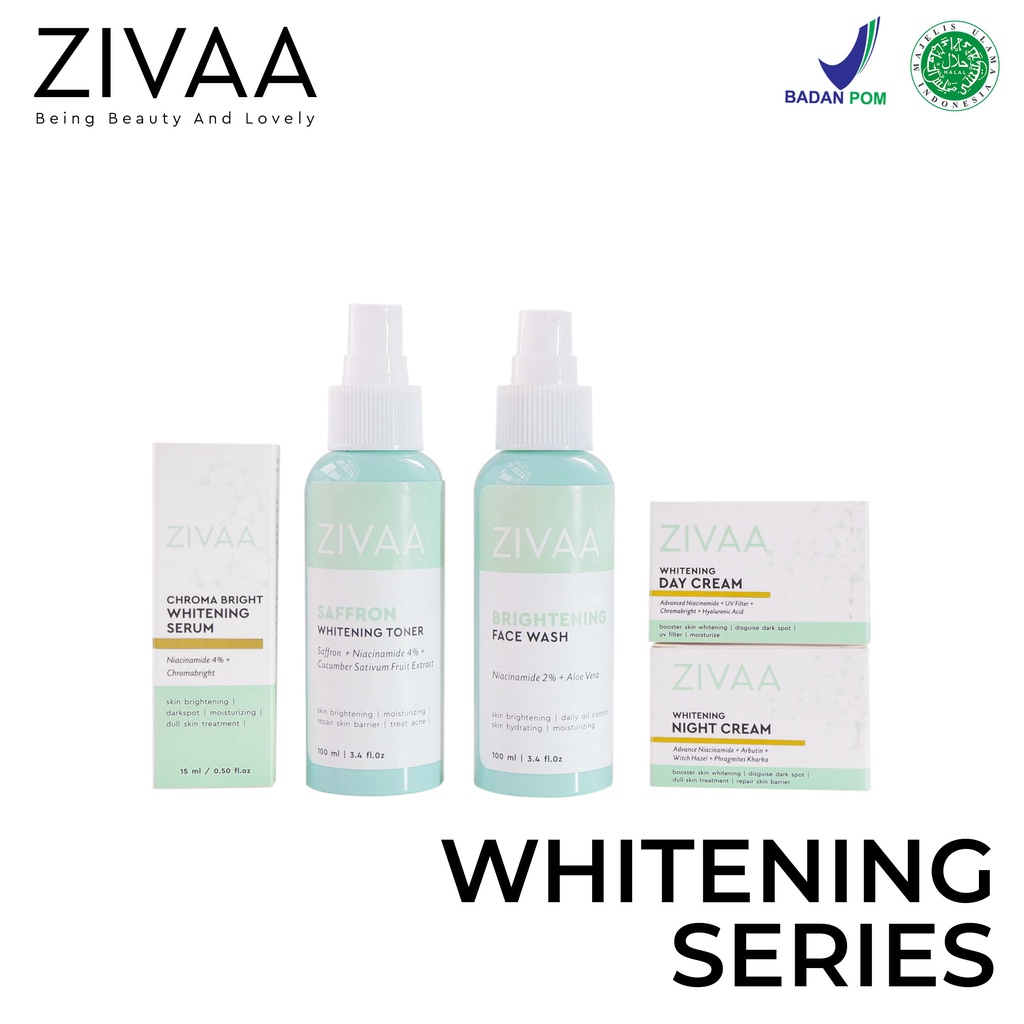 Zivaa Skincare Brightening Paket Wajah &amp; Serum