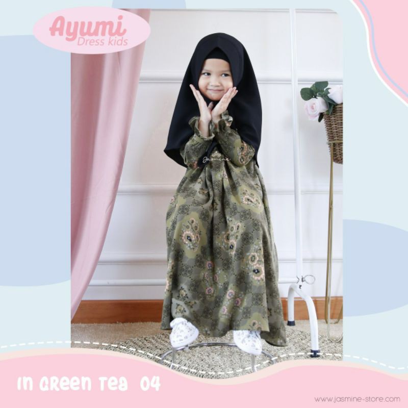 Jasmine_official reseller Baju Muslim Anak Dress Kids Ayumi Kids