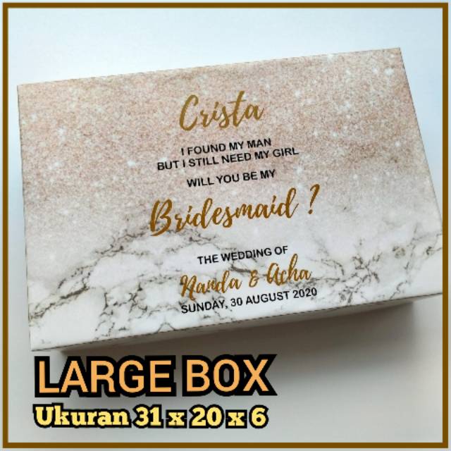 

LARGE Box Bridesmaid Uk. 31 x 20 x 6