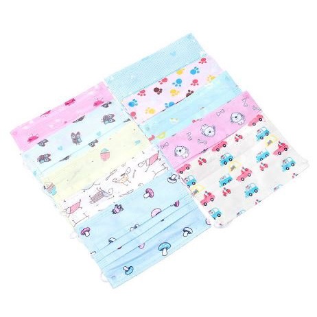 MoonLand 165 Masker Anak 3ply Kids Child Mask Motif Earloop JUAL PER KOTAK