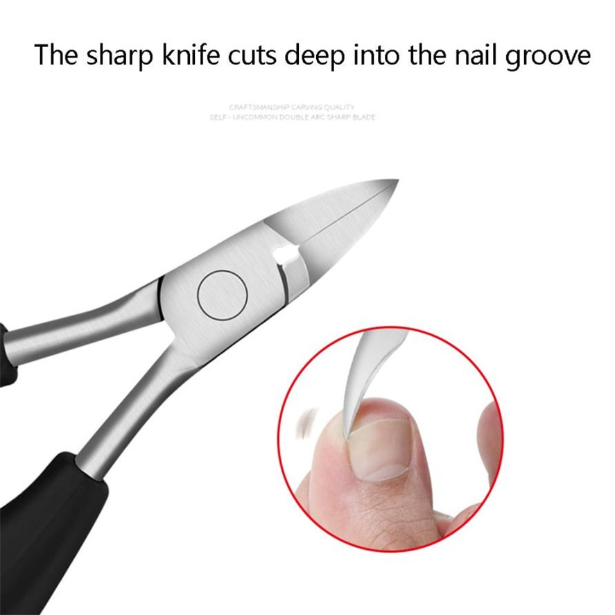 Gunting Kuku Jempol Kaki Anti Cantengan Gunting Pemotong Kuku Jempol Kaki Toe Nail Clipper Edge Cutter Gunting Kuku Jempol Kaki Miring Stainless