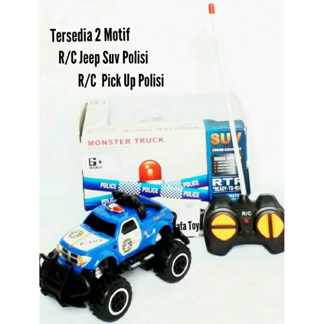 R/C JEEP SUV POLISI ROCK CRAWLER 1:43