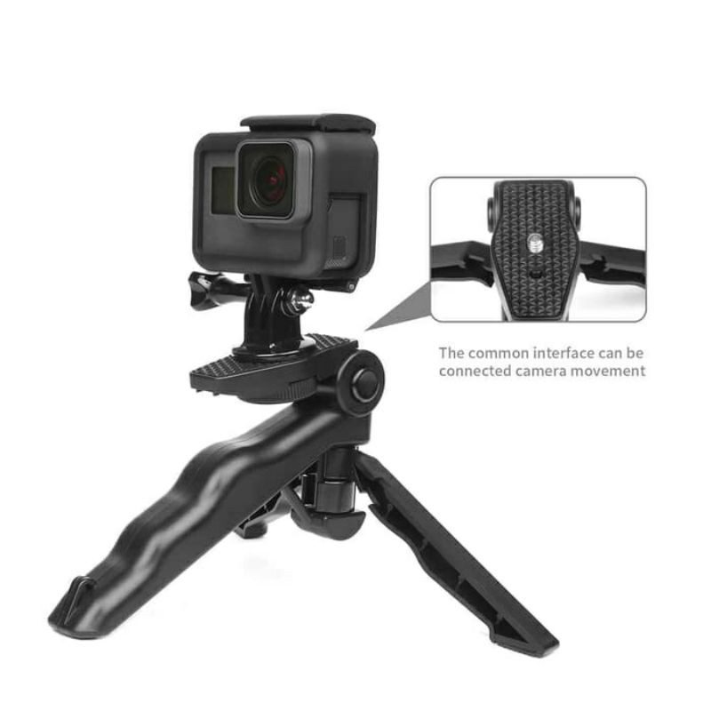 Mini Tripod Folding lipat with Grip 2 in 1 for DSLR Action Cam Mysunstore