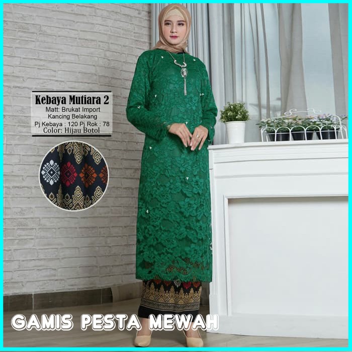 BAJU KEBAYA WANITA FREE ROK HIJAU / BAJU BATIK KEBAYA KONDANGAN