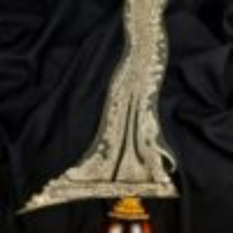 Keris Sengkelat Luk 13 Pamor Mrutu Sewu Meteorit Tangguh Mangkubumen