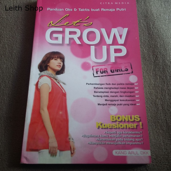 Buku Let's Grow Up For Girls Preloved Novel Remaja Putri Panduan Book