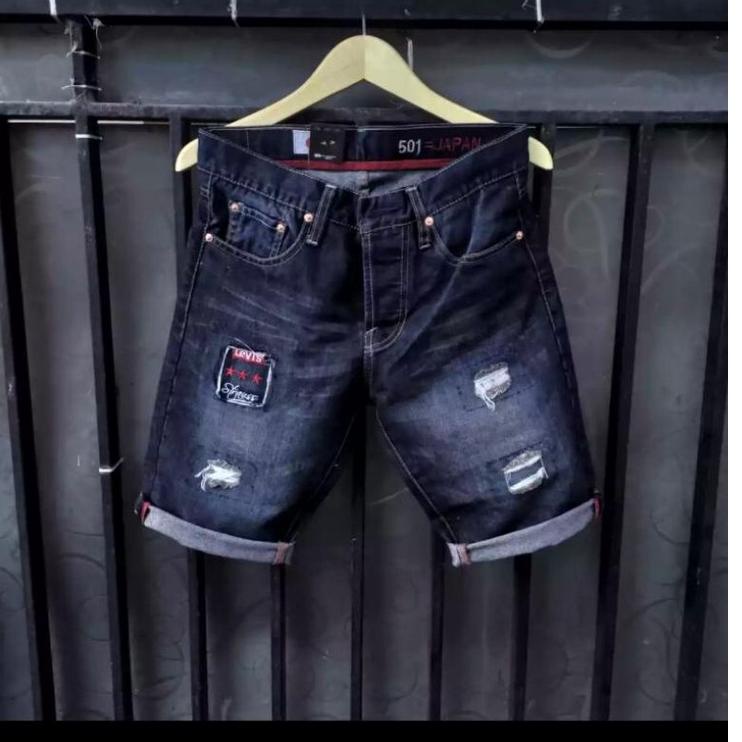 Gjo53 celana levis 501 pria impr premium,model sobek/clana levis oendek sobek pria original [akhir]