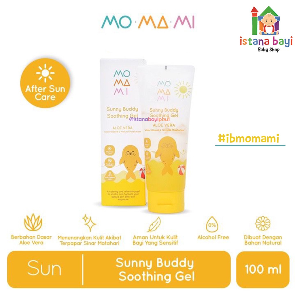 Momami Sunny Buddy Soothing Gel 100ml - Sunblock anak