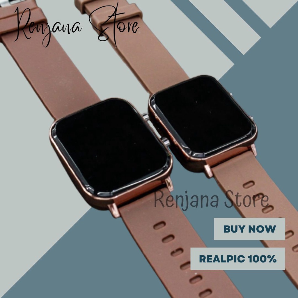 JAM TANGAN WANITA LED WATCH COUPLE SERIES DIGITAL RUBBER / JAM TANGAN LED DEWASA MODEL KOREA/LED Watch Digital Rubber Strap Jam Tangan Wanita/JAM TANGAN WANITA  LEDWATCH DIGITAL RUBBER