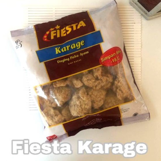 

FIESTA KARAGE 250gr dan 400gr - FIESTA KARAGE / FROZEN FOOD / MAKANAN BEKU / NUGGET AYAM KARAGE