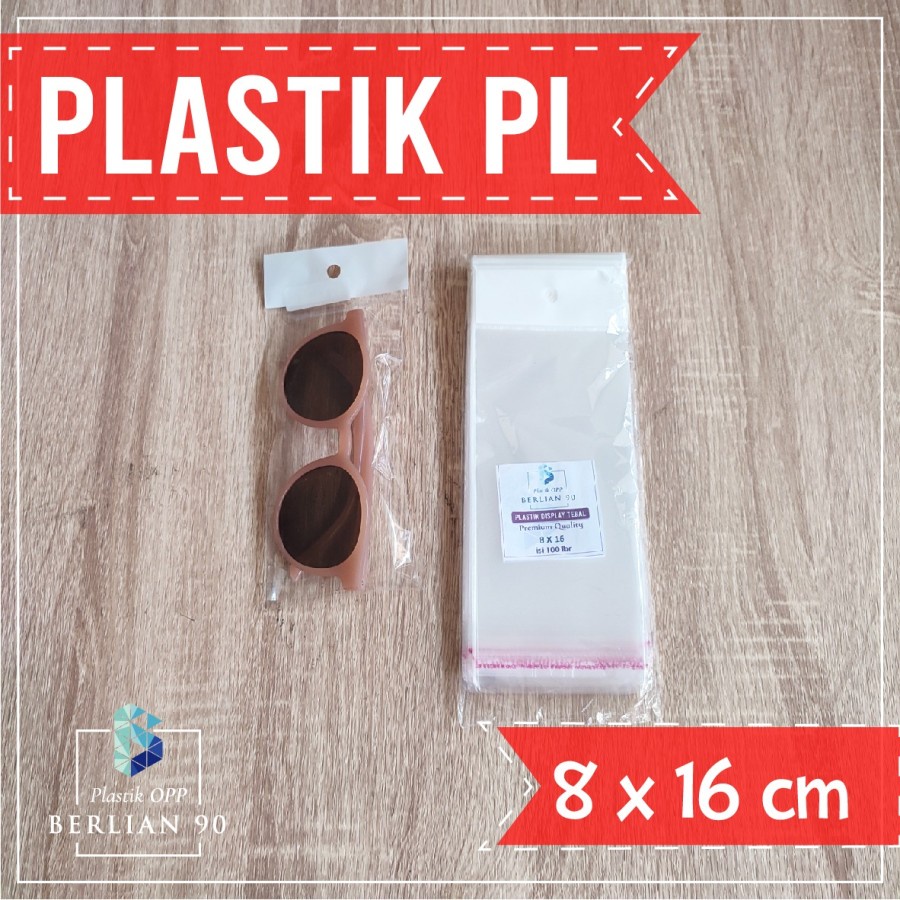 

Plastik Display 8x16 cm Plastik Perlize Lubang Tebal 40s Mic