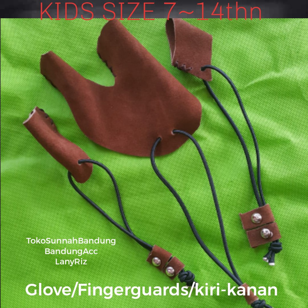 COD Set Savety Kulit Asli Pelindung Tangan Thumbring Panahan anak