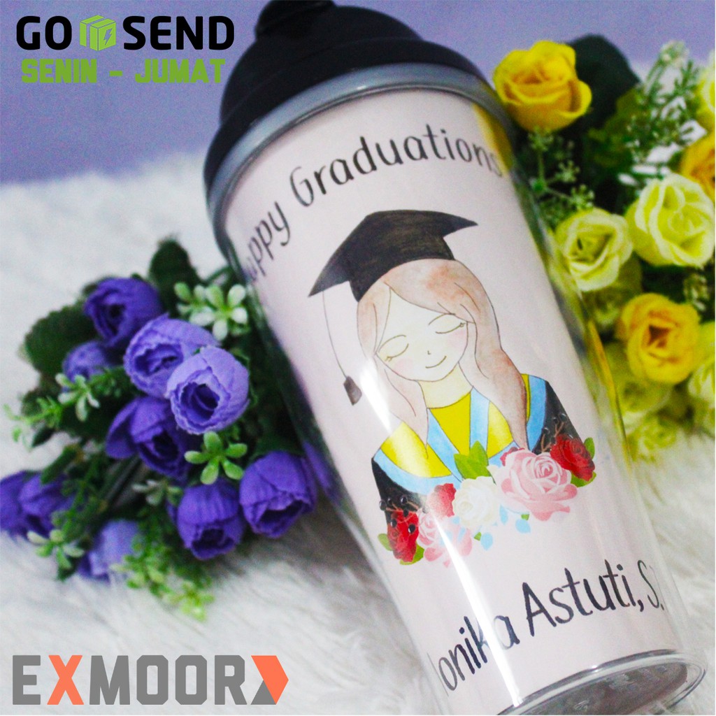 Kado Wisuda Tumbler Wisudawati Model Gerai