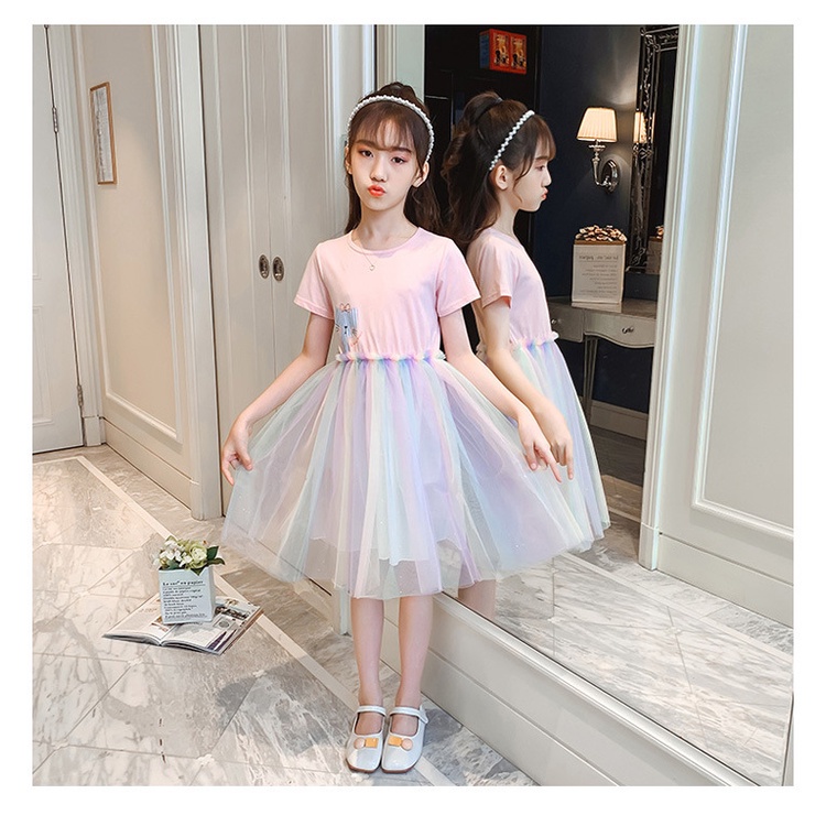 Dress Anak Perempuan Baju Remaja Gaun Pesta Tutu Fashion Girl Teen STELLA Import