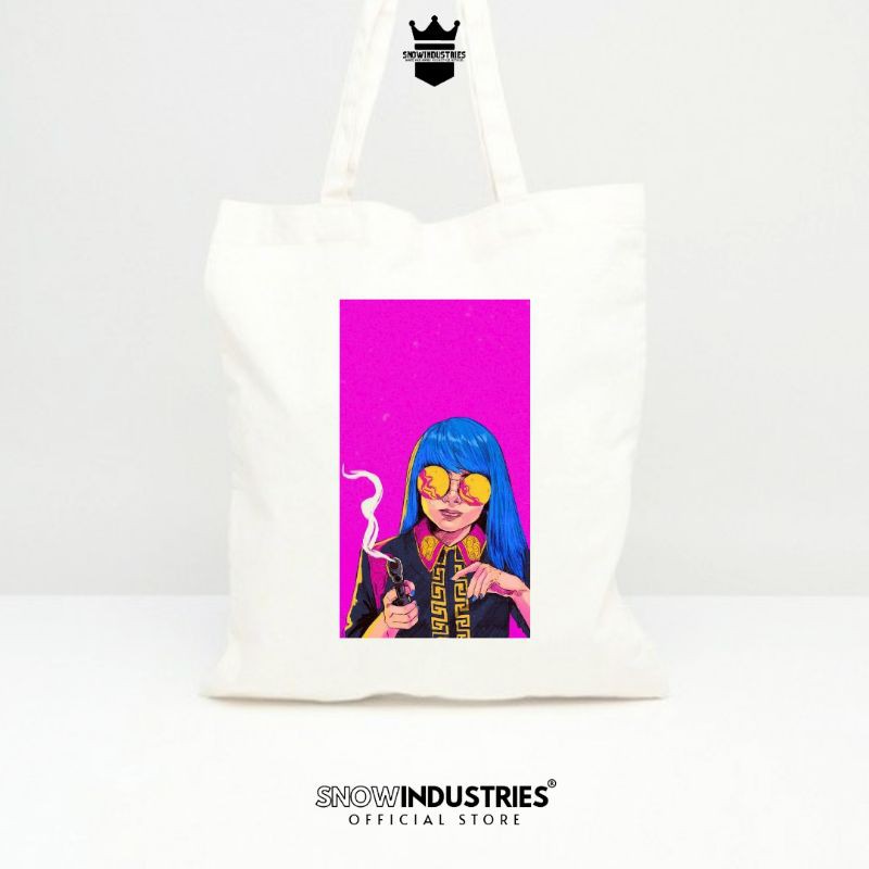 Tote Bag Wanita Pria Baby Kanvas Fashion Pop Art