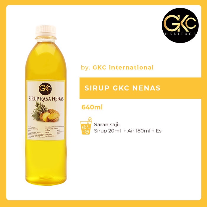 

Sirup Minuman GKC "Rasa Nanas" 640ml