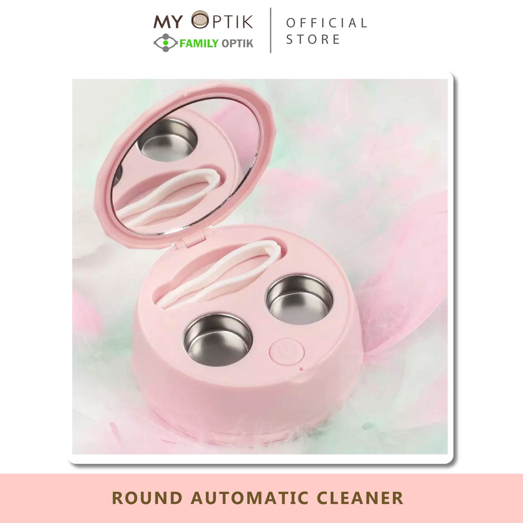 Round Automatic Cleaner Ultrasonic DL-130 (alat pembersih softlens)