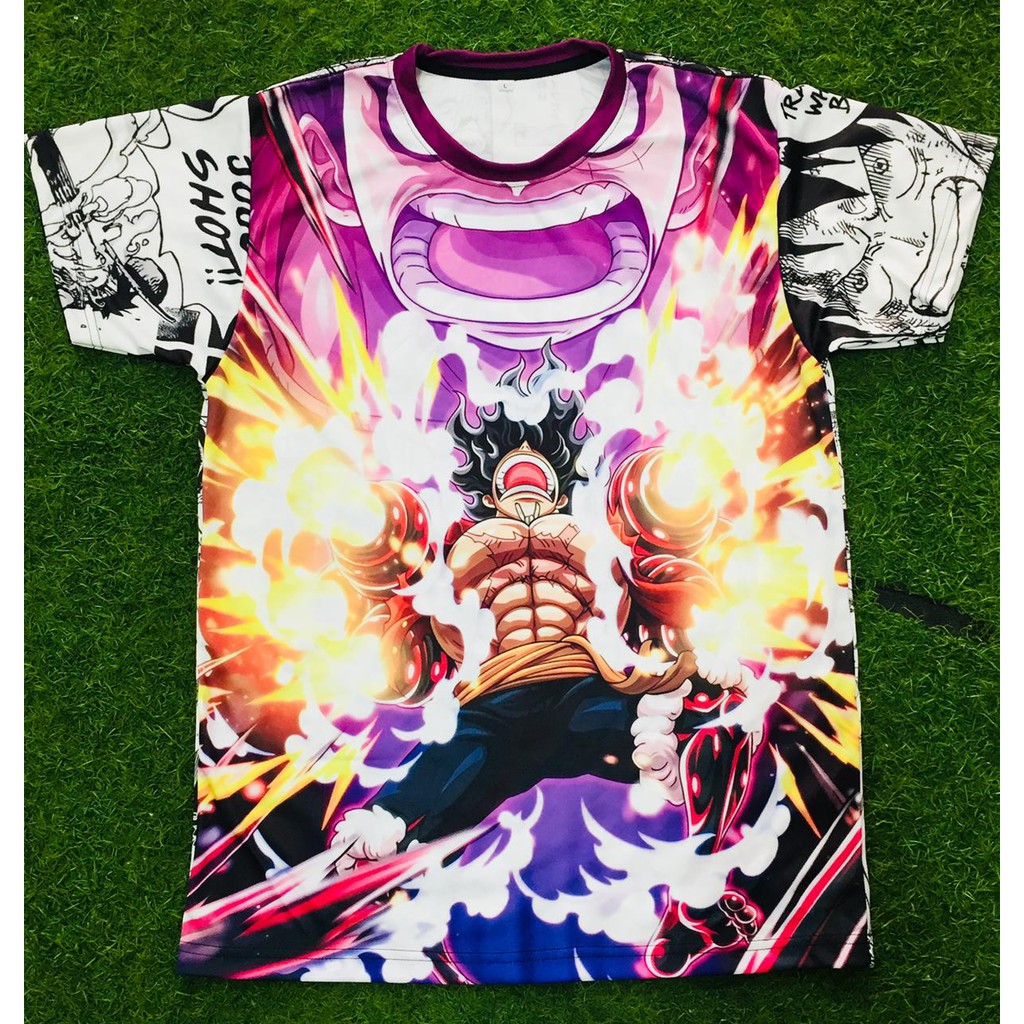 Tshirt Luffy King Kong Gatling Gun Anime Onepiece Premium Dryfit