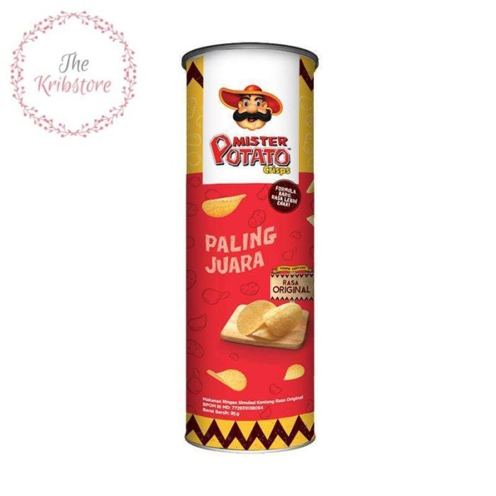 

Mister Potato Keripik Kentang Crisps Original [85 g]