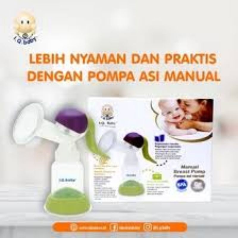 IQ BABY MANUAL BREAST PUMP IQ899 ERGONOMIC HANDLE POMPA ASI MANUAL IQ BABY