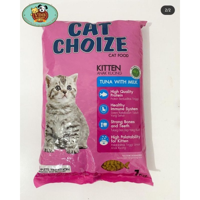 Cat Choize Kitten Tuna dan salmon with milk1 Kg