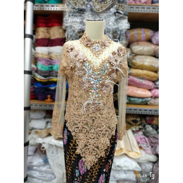 ATASAN KEBAYA TRIDI//ATASAN FULL PAYET MEWAH MODERN//KEBAYA