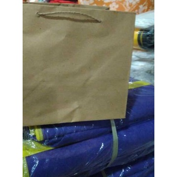 

☁ paper bag bronis 22 tali kertas polos buat snak box isi12pcs ➧