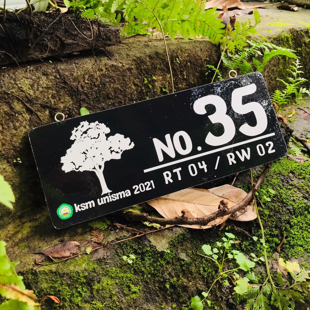 Nomer Rumah Kayu | Walldecor | Nomer Rumah Custom