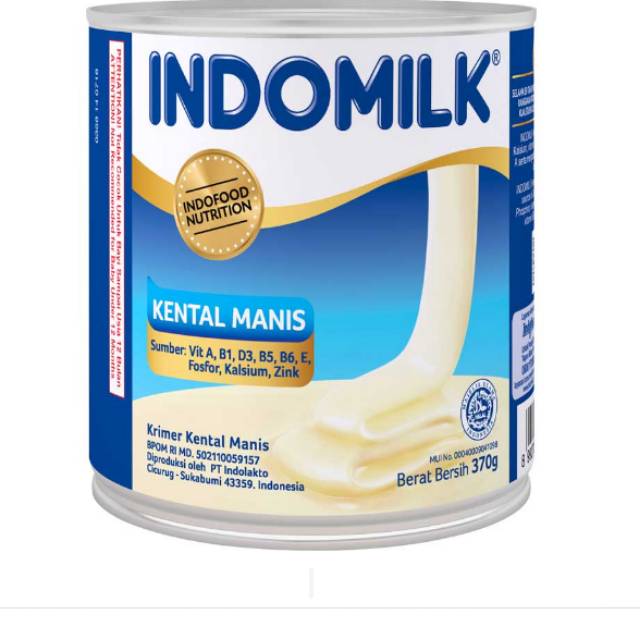 

Indomilk kaleng putih