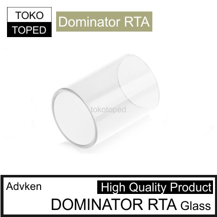 koleksi tabung bahan kaca DOMINATOR RTAx 24mm warna glass bening