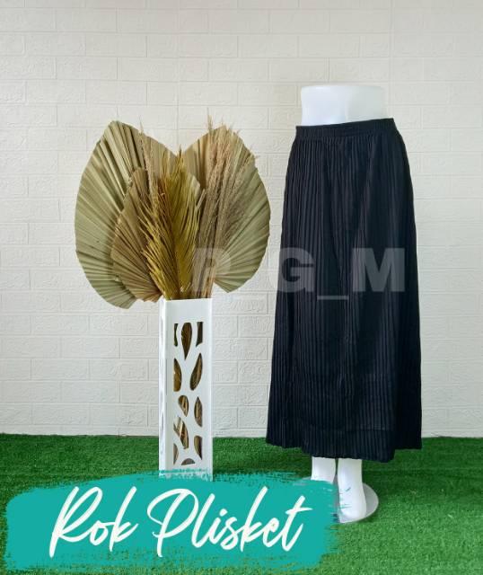 ROK PLISKET PREMIUM /ROK PANJANG MUSLIM/ ROK MAYUNG BAHAN HYGET PREMIUM TERMURAH