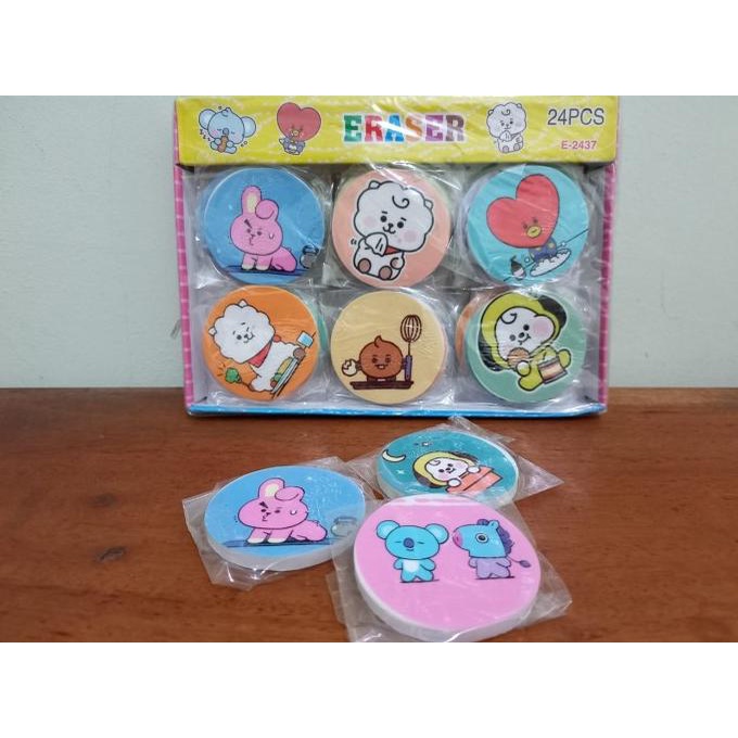 

Kualitas terbaik] Penghapus 2D BT21 Kotak Datar Setip BTS Stip Eraser Hapusan Gambar