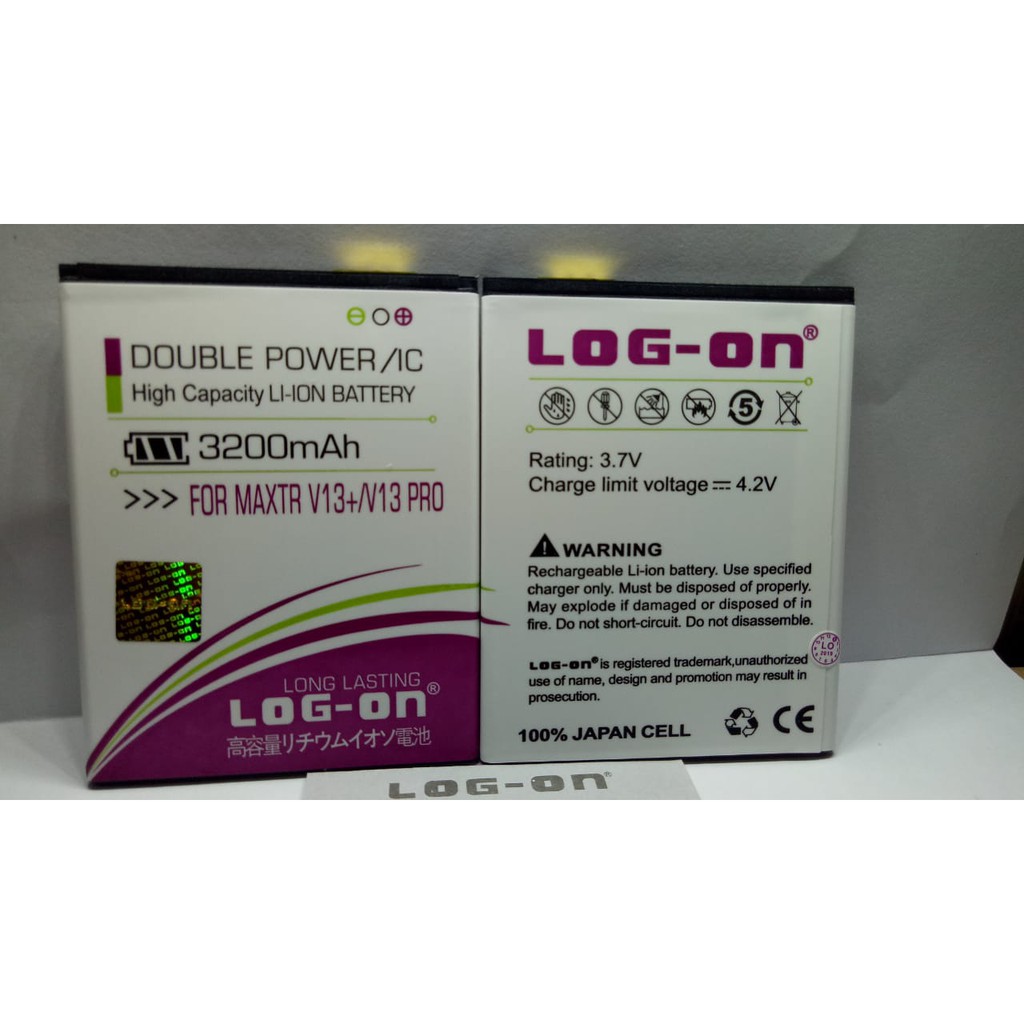 Batre Baterai Double Power Logon Maxtron V13 Plus V13 Pro V13+