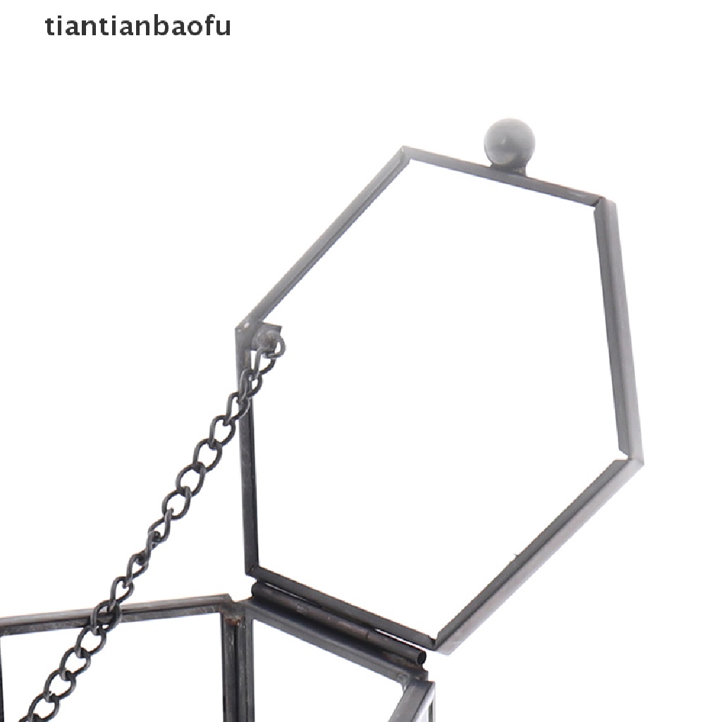 [tiantianbaofu] Geometrical Glass Jewelry Box Jewelry Organize Holder Ring Box Jewelry Storage Boutique