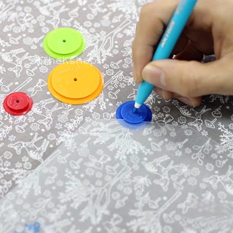 4pcs Alat Pembuat Kampuh Jahitan Satu Set Beberapa Ukuran / Tracing / Seam Maker Set