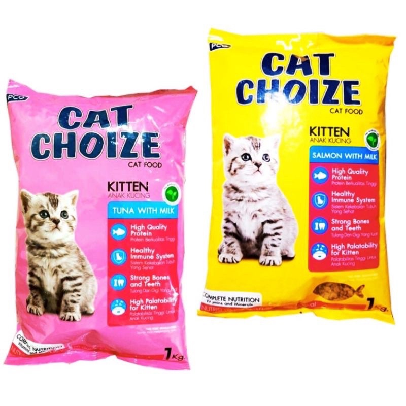 PH.Medan Makanan Cat Choize Kitten 1kg Tuna/Salmon with Milk